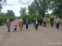 Построение во дворе